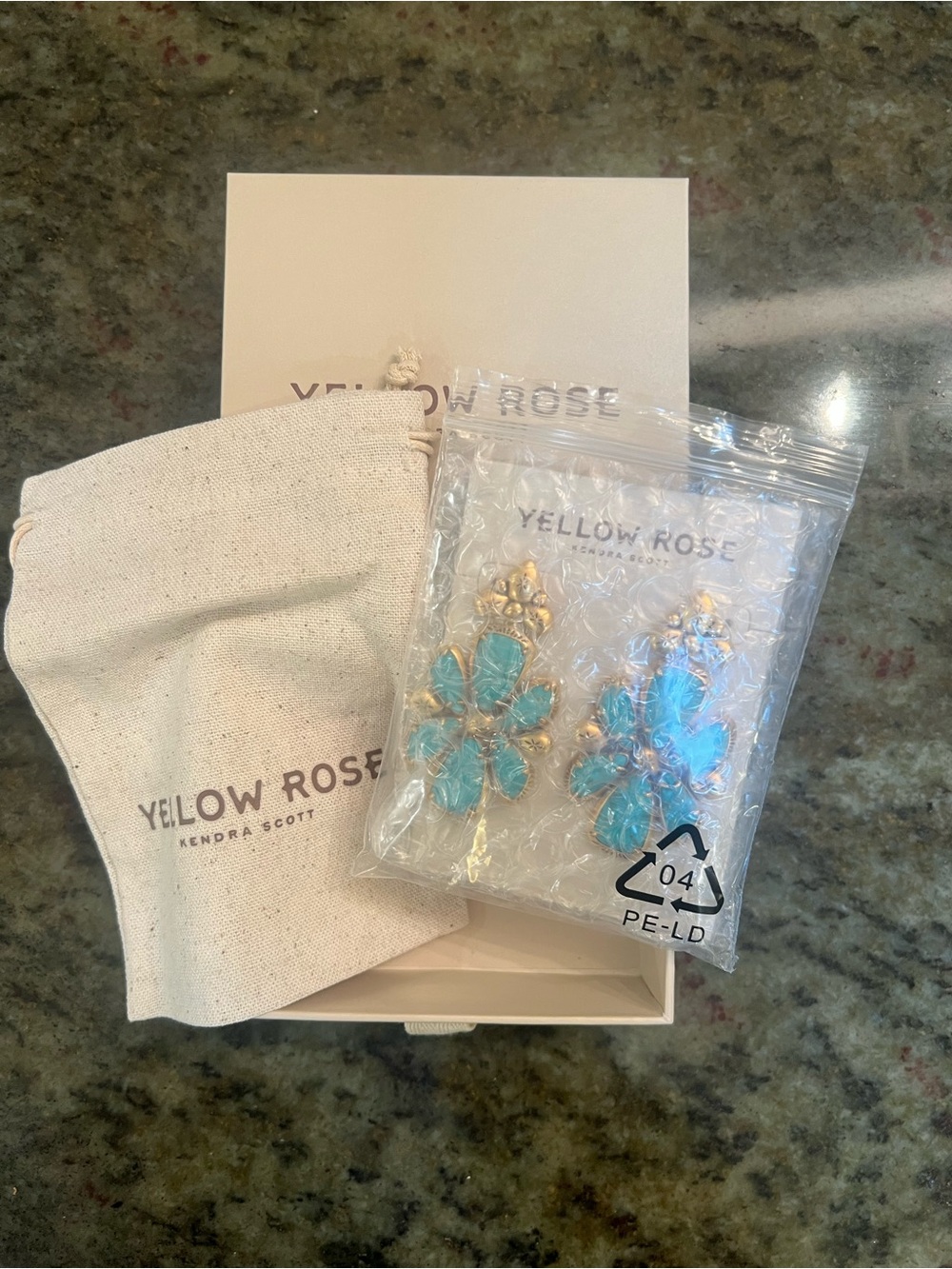 Kendra Scott; Yellow Rose, Jamie Vintage Gold Statement Earrings - Picture 4 of 6
